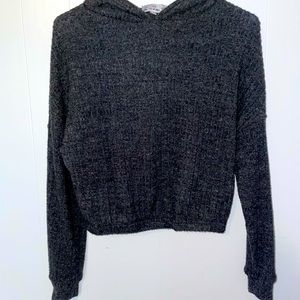 Grey long sleeves crop top